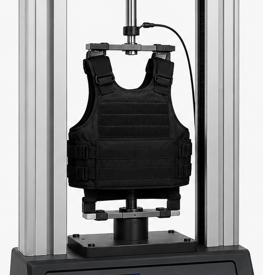 Testing Kevlar material and stab-proof vests